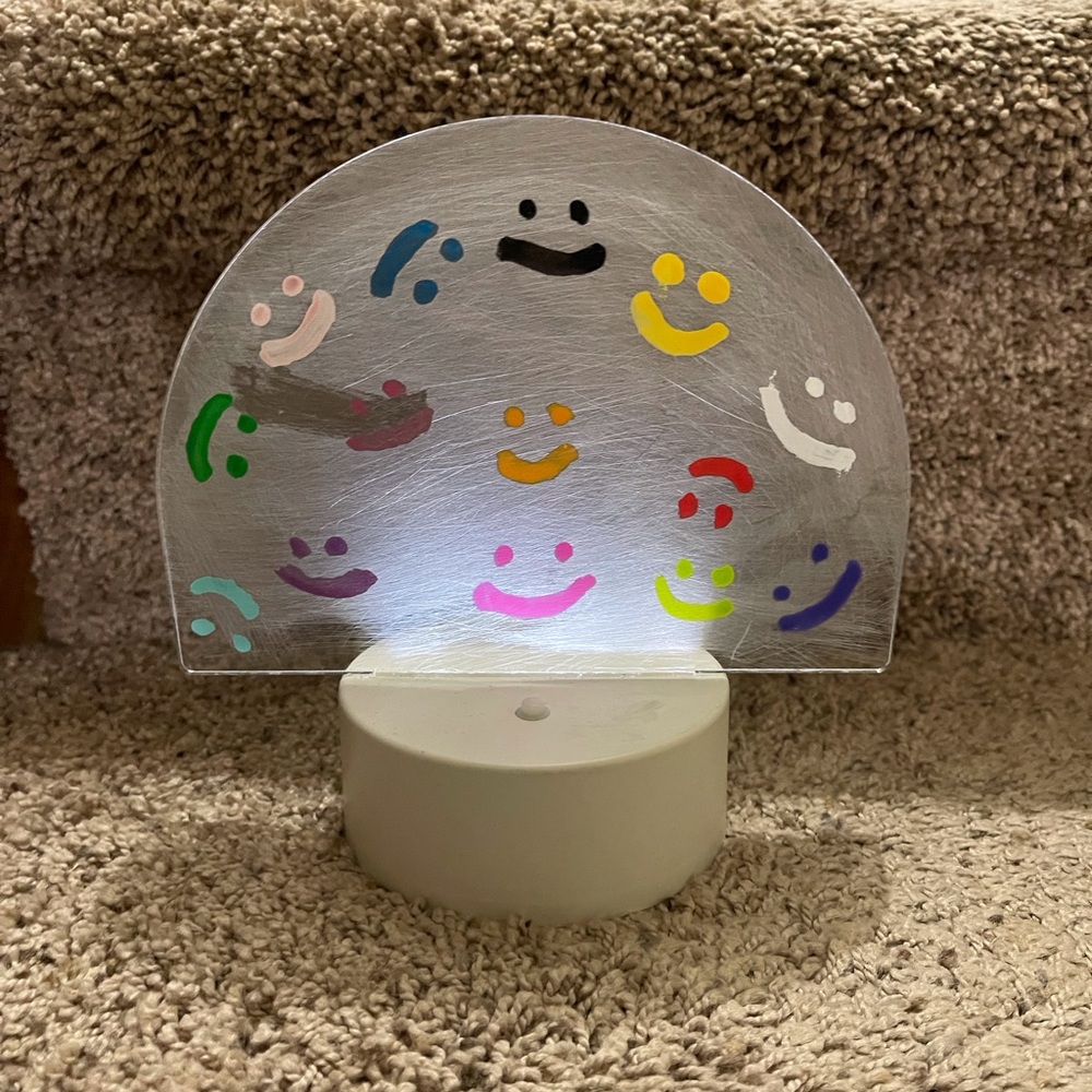 Table smiley face 😀 nightlight